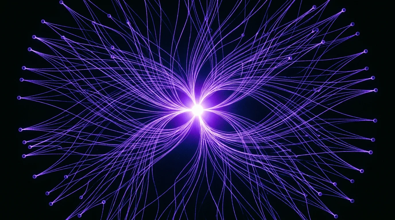 A network of earned editorial links pointing to a central authority node